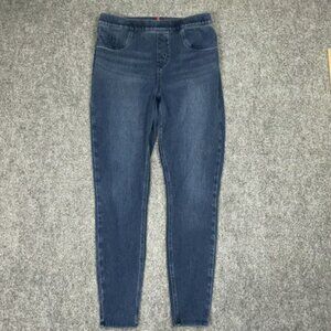 SPANX Jeans Womens Size L Blue Pull on Skinny